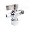 Thrifco Plumbing 5/8 Inch Comp x 3/8 Inch Comp x 1/4 Inch Comp Quarter Turn Brass  Angle Stop Valve 4406486 - alternate 1